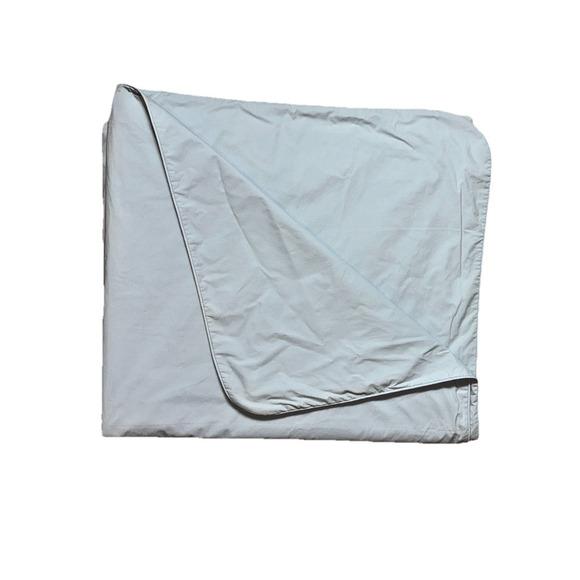 Rare Vintage Lands End Coming Home Duvet Cover Light Blue King 106x96 Cotton - Picture 5 of 7